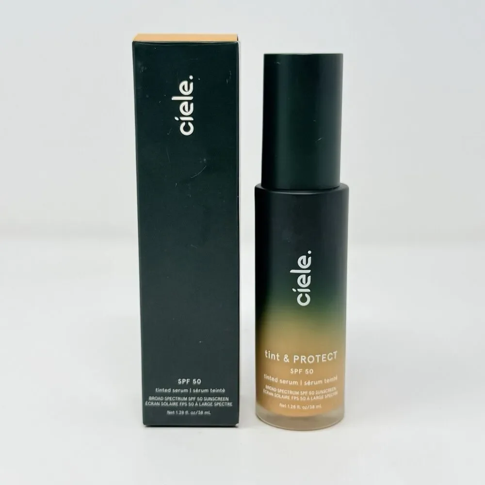 Ciele Tint Protect SPF 50 Tinted Serum Foundation 08 Medium Honey New